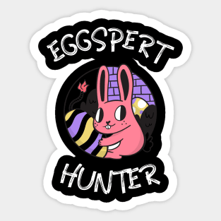 Eggspert Hunter Sneaky Bunny Sticker